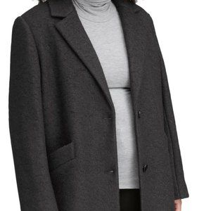 MARC NEW YORK Pressed Boucle Coat Charcoal